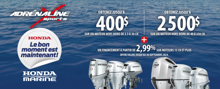 Promo Honda moteurs hors bord